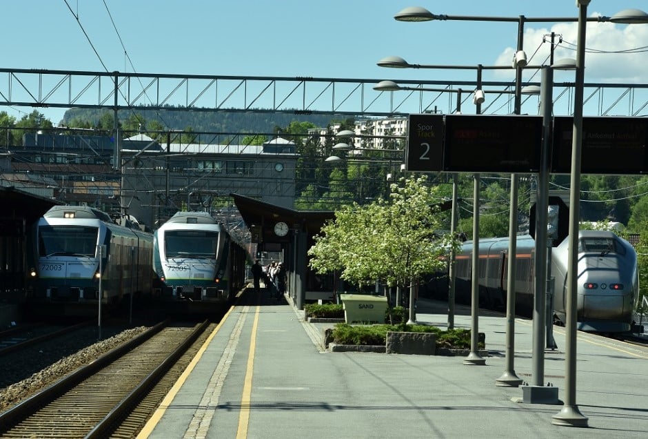 Sandvika stasjon.