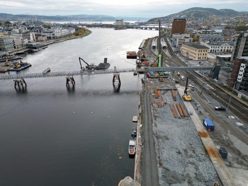 Utvikling av Drammenbanen ved Drammen stasjon