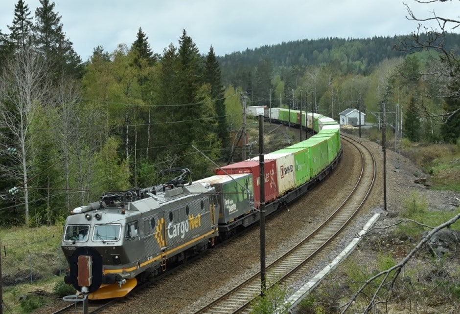 Godstog på Sørlandsbanen