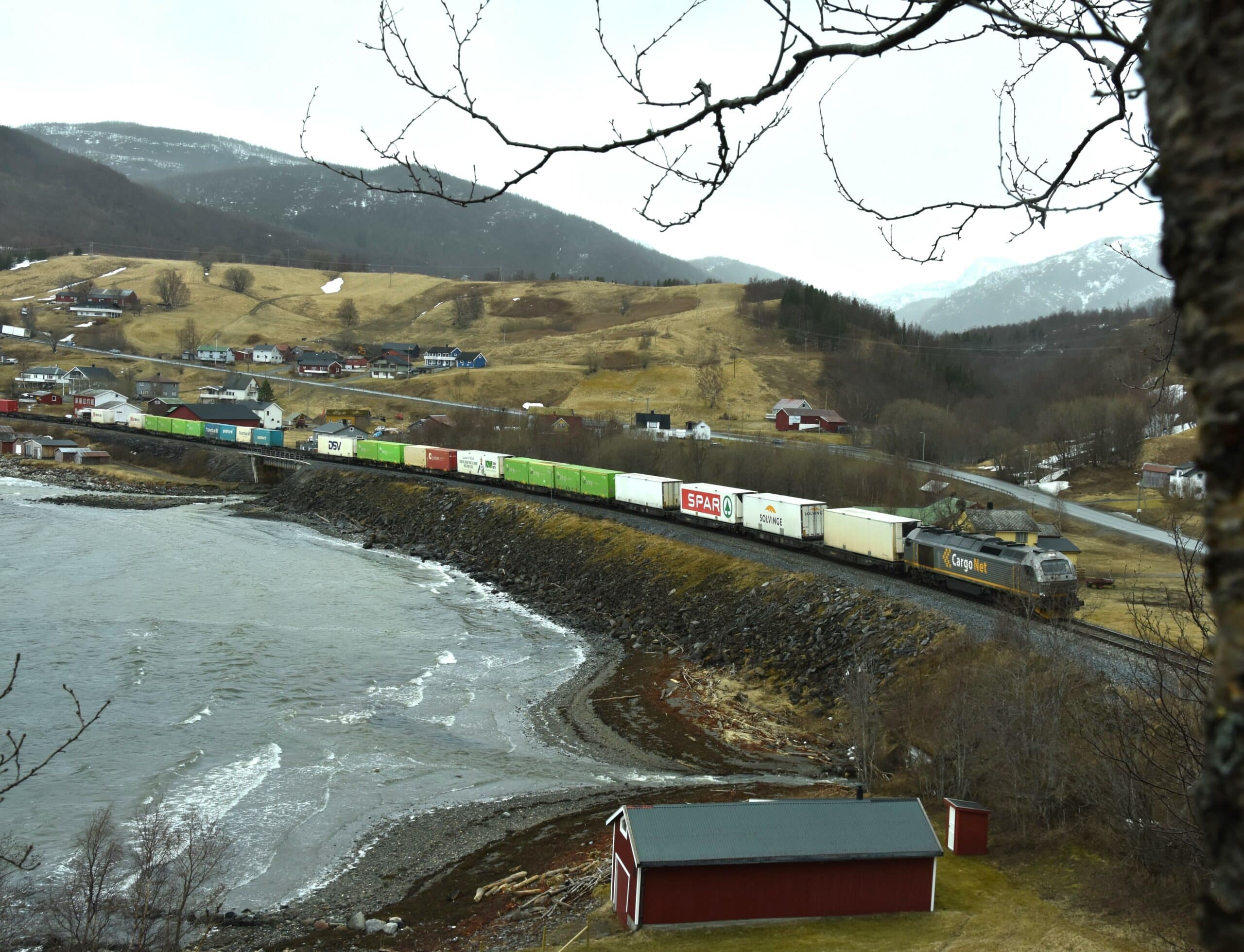 Nordlandsbanen mellom Rognan og Fauske.