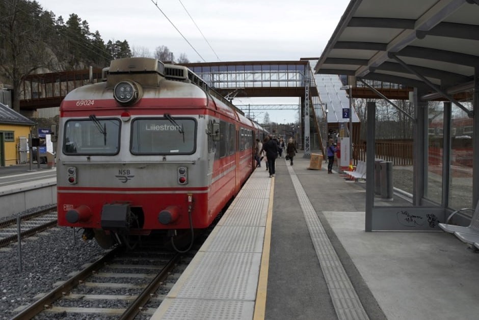 Spikkestadbanen ved Heggedal stasjon