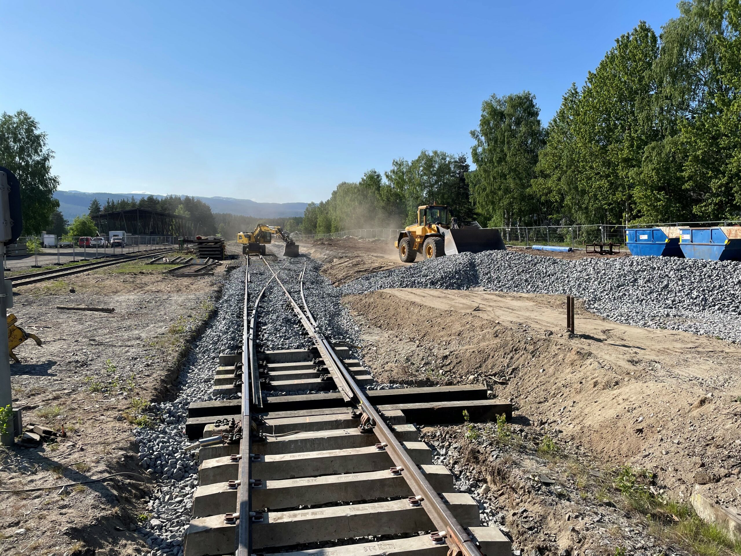 Flesberg tømmerterminal ble modernisert sommeren 2023.