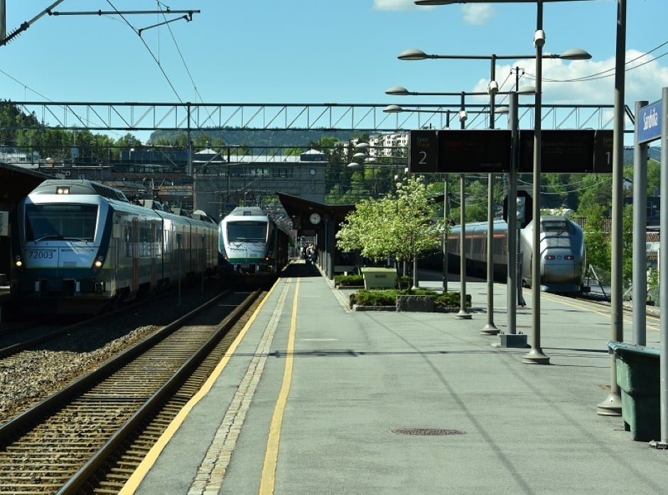 Flere tog på stasjon