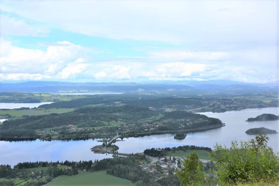 Ringeriksregionen med bilde over Kroksund