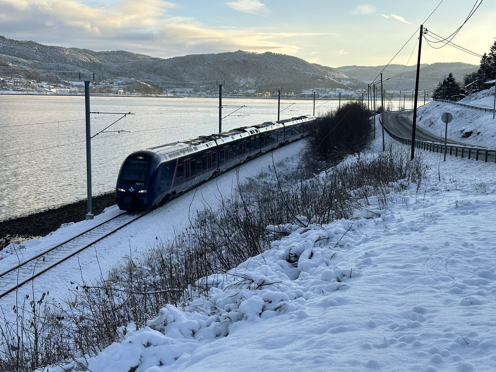 SJ regiontog nær Hommelvik.