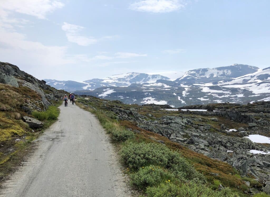 Rallarveien vest for Finse.