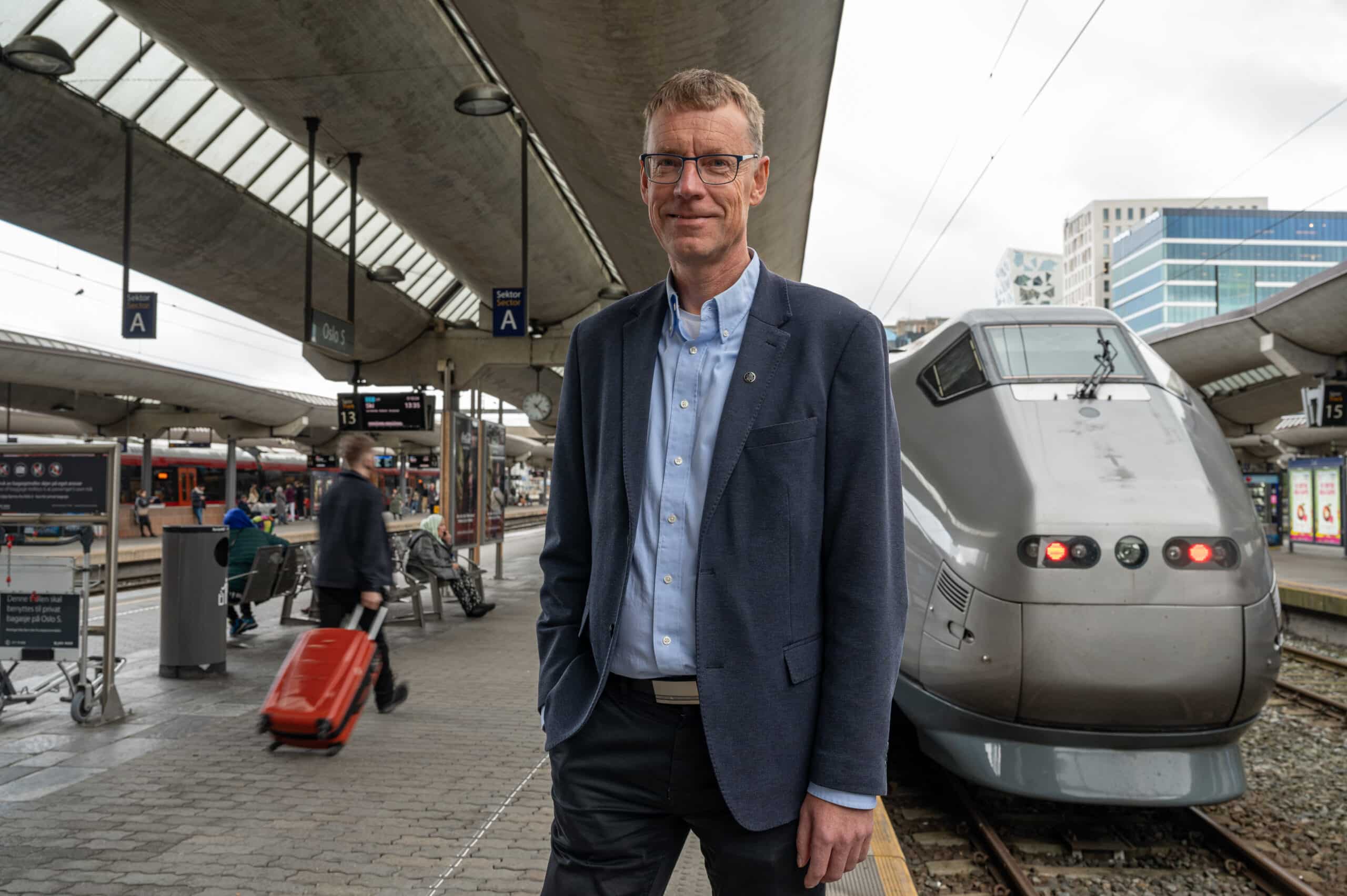 Knut Sletta på Oslo S