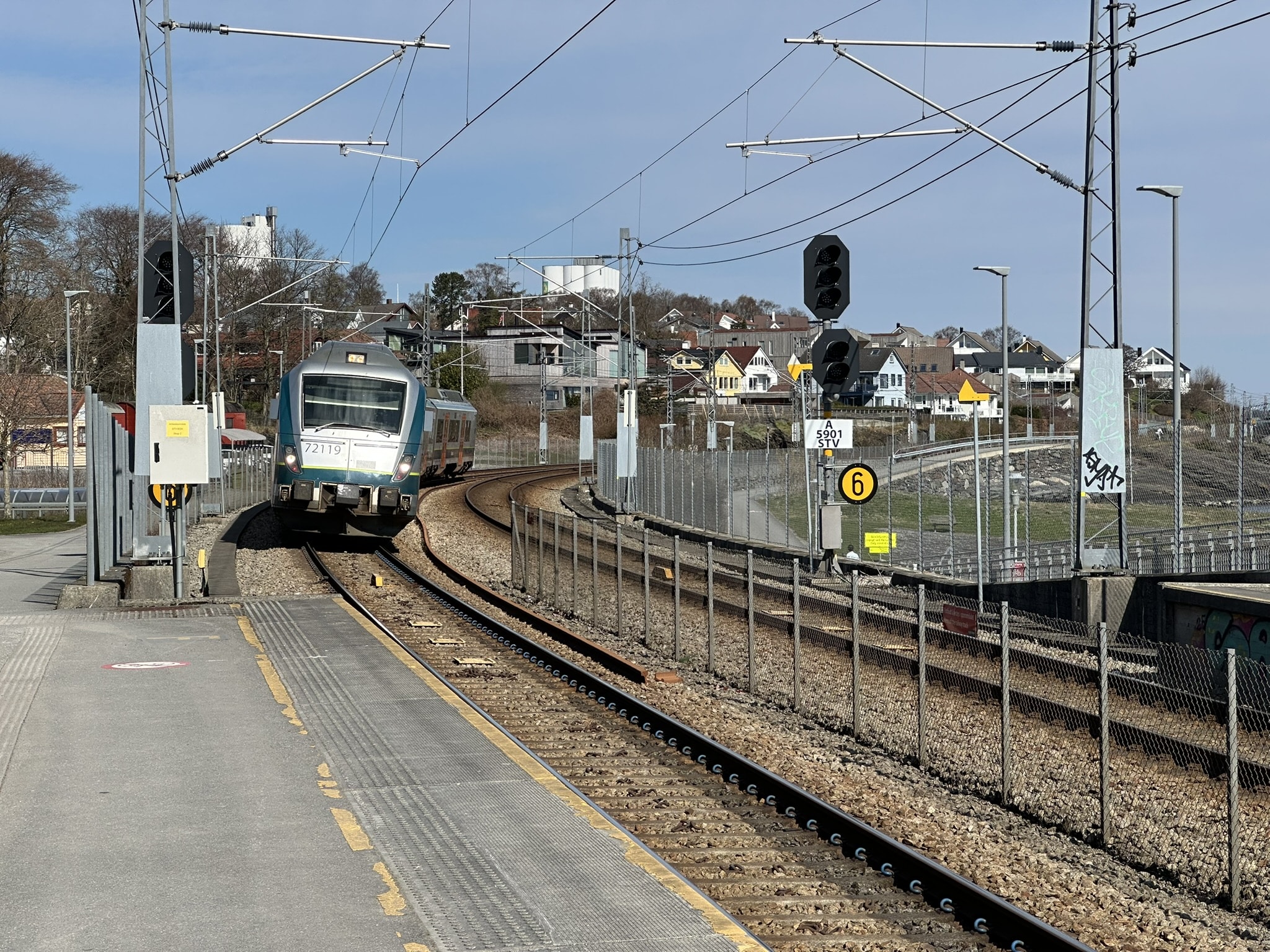 Dobbeltsporet fra Stavanger til Sandnes åpnet i 2009.
