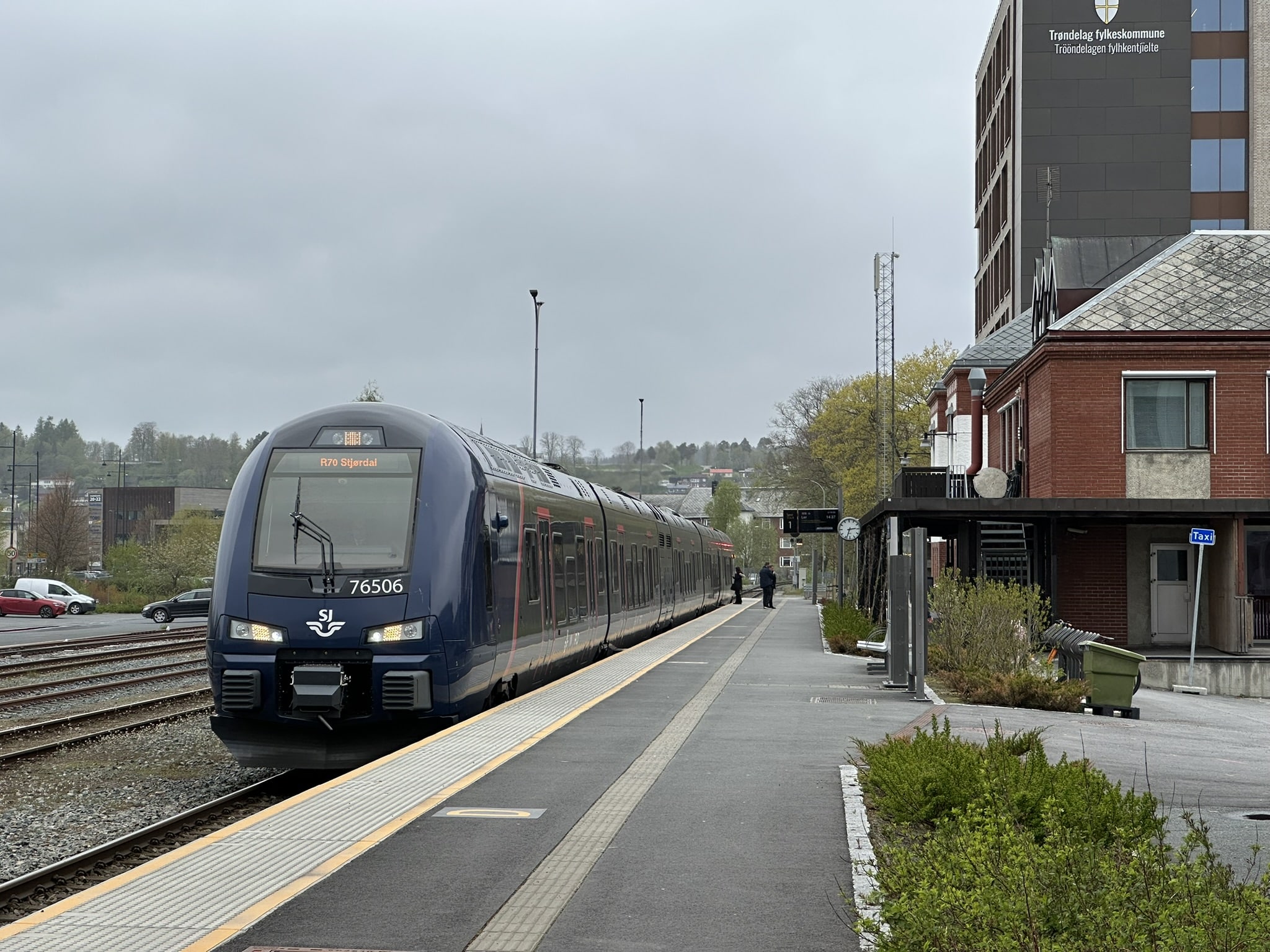 Steinkjer: I tillegg til alle tiltakene for økt kapasitet skal også Trønderbanen elektrifiseres helt til Steinkjer.