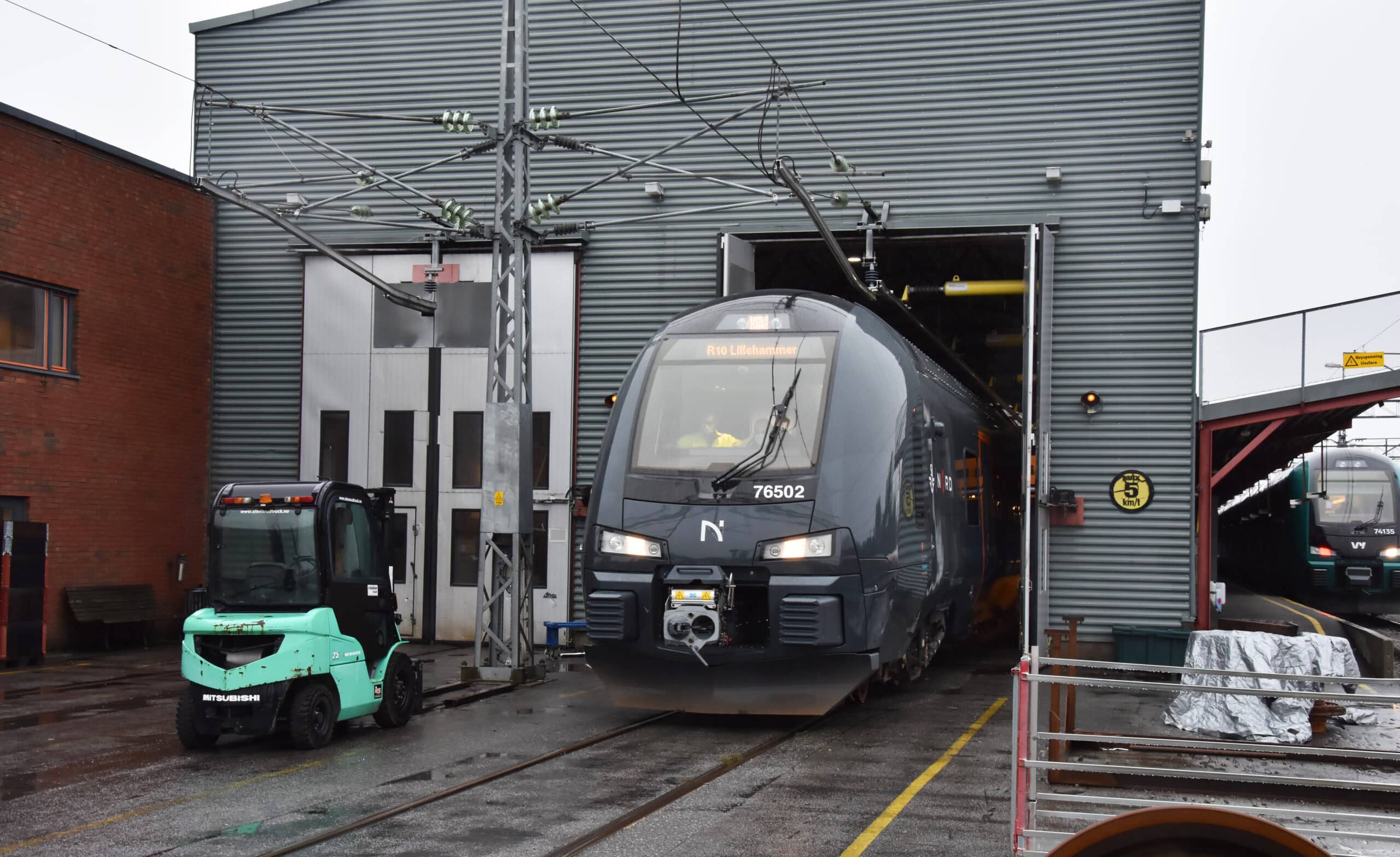 Tog på Skien verksted