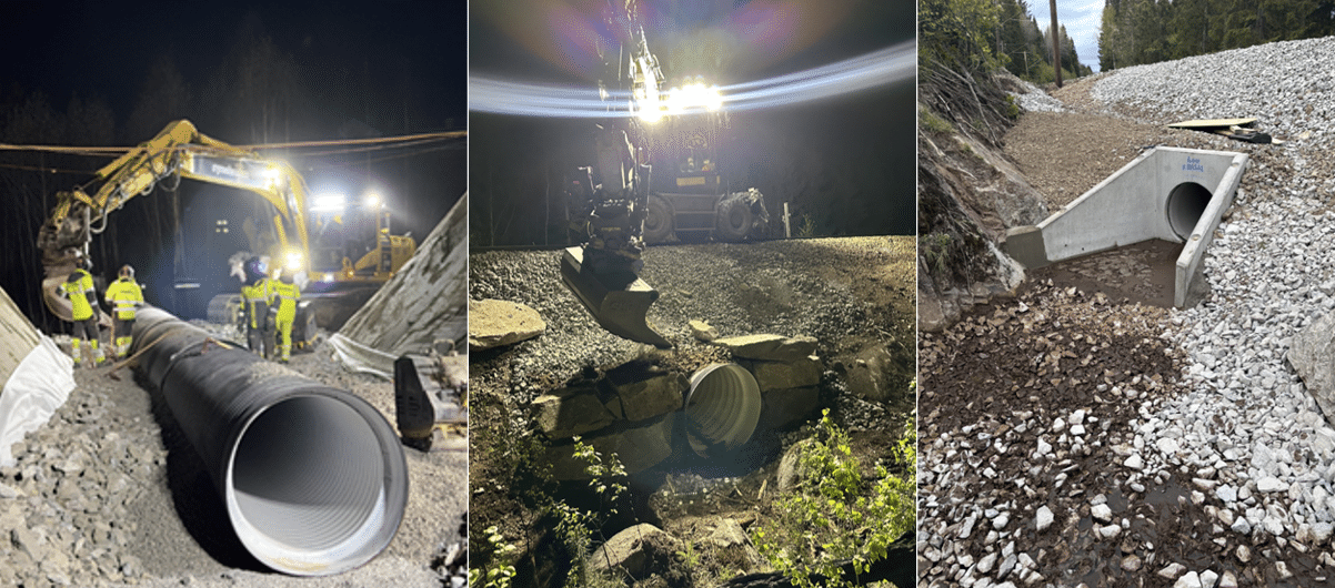 Ulike sikringstiltak / dreneringstiltak langs Bergensbanen og Gjøvikbanen