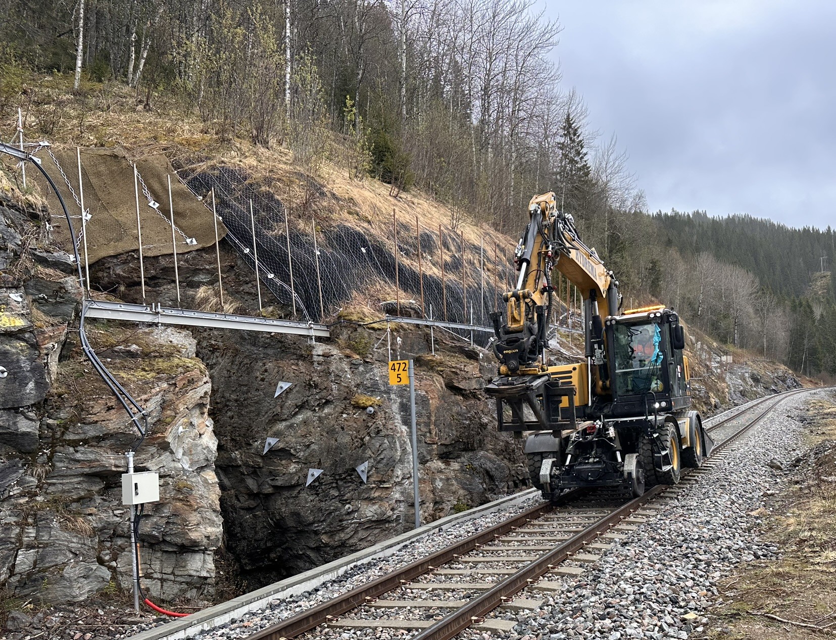 Omfattende rassikringsarbeider på Nordlandsbanen.