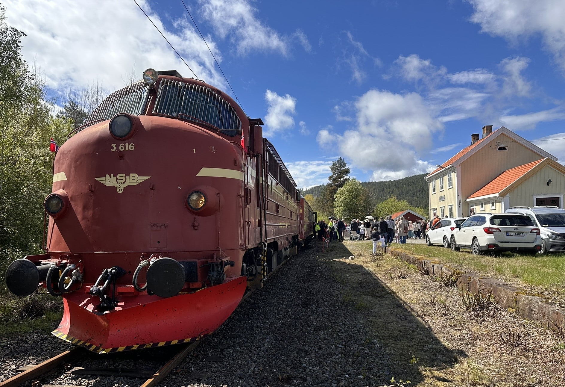 Det ble kjørt tog på Tinnosbanen nord for Notodden for første gang siden 2009 i anledning dagen.
