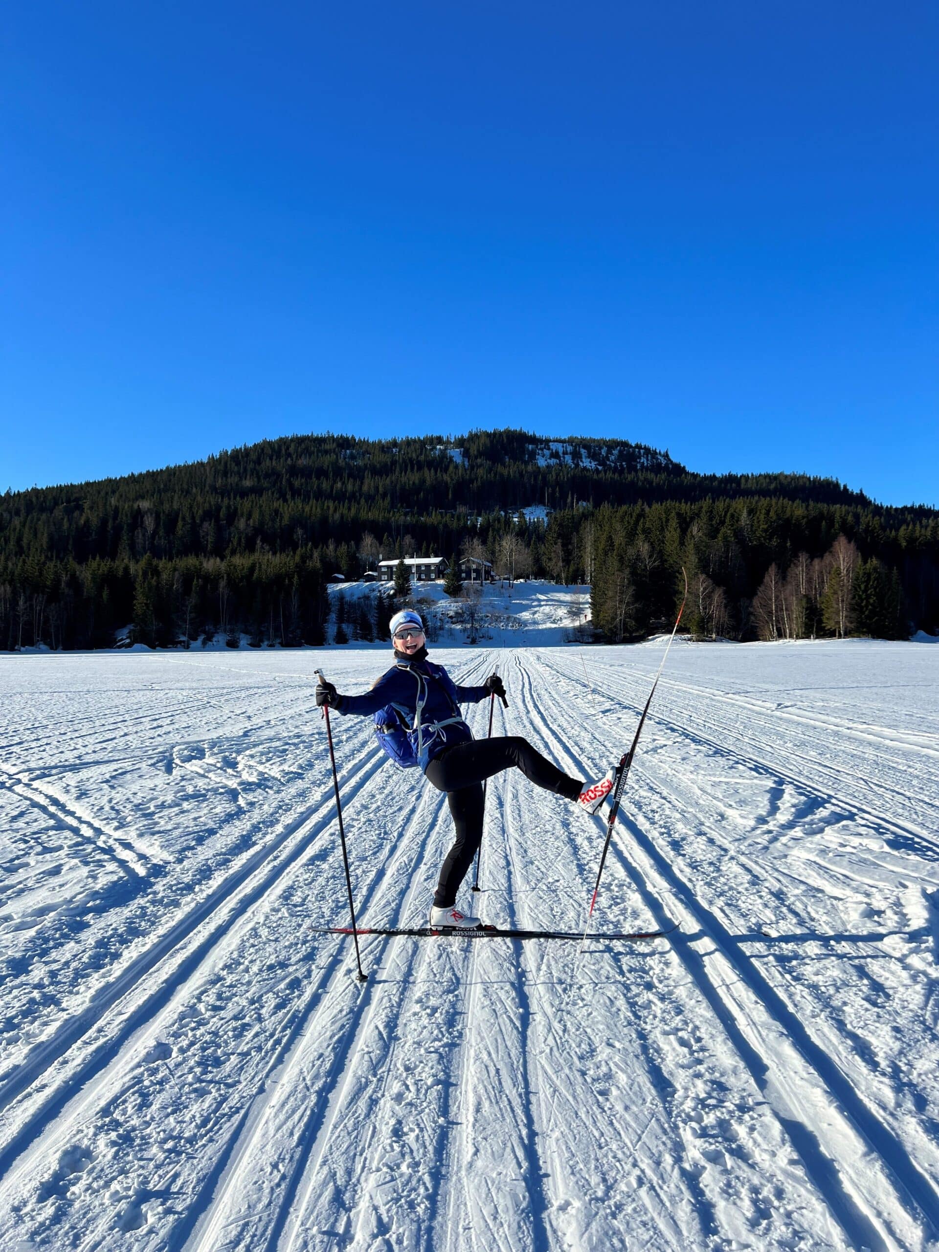 Carina på ski