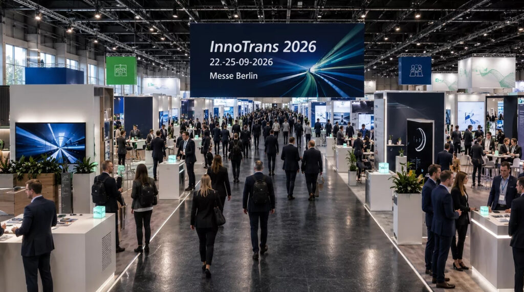 KI-gererert illustrasjonsbilde av arrangementet InnoTrans